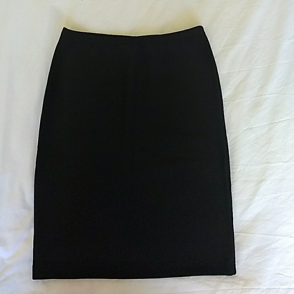 American Apparel Black Ribbed Body Con Skirt